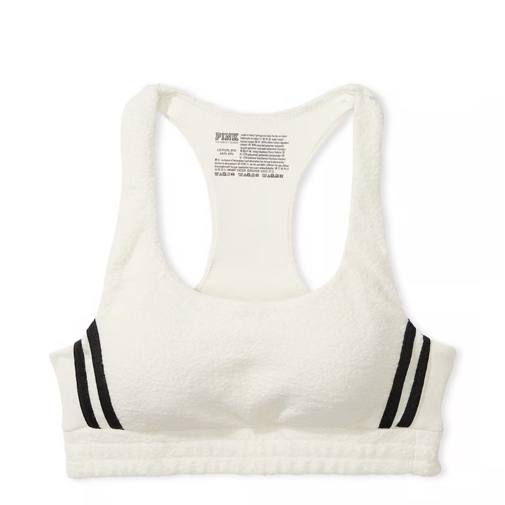 PINK Victoria's Secret White Sports Bra